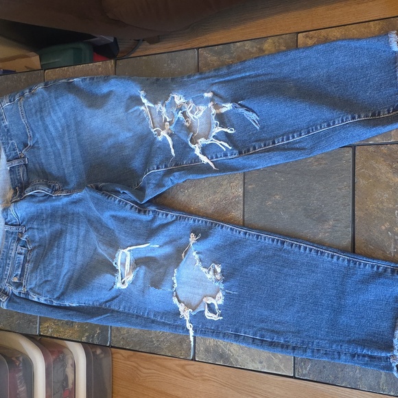 torrid Denim - Torrid Blue Distressed Skinny Jeans